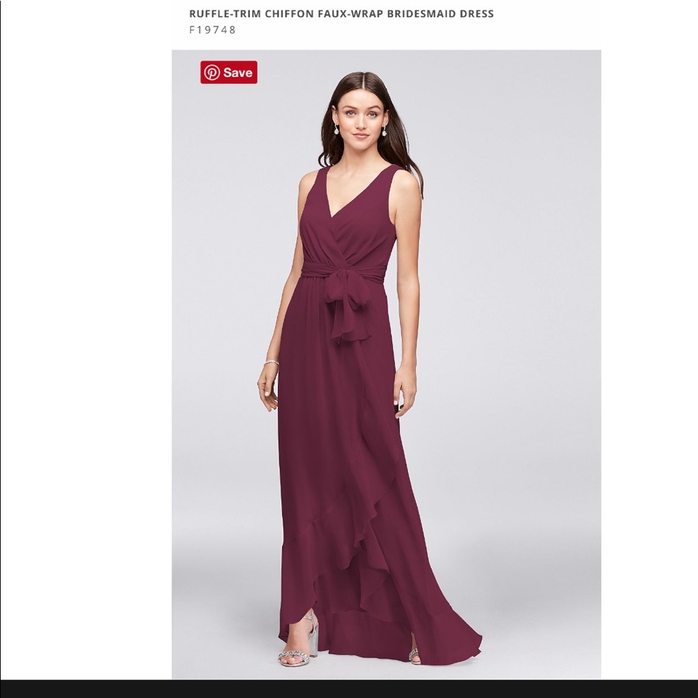 Versatile wine colored bridesmaid/formal dress.